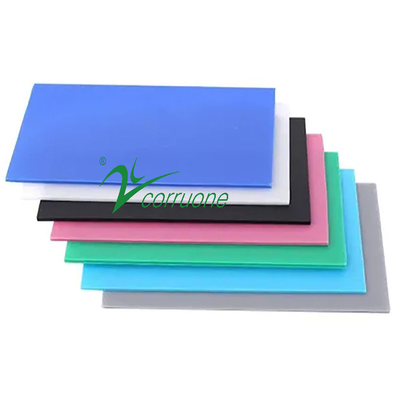 카턴플라스트는 재활용된 플라스틱 패널 4x8 코루네 PP 경질플라스틱판을 주름지게 했습니다